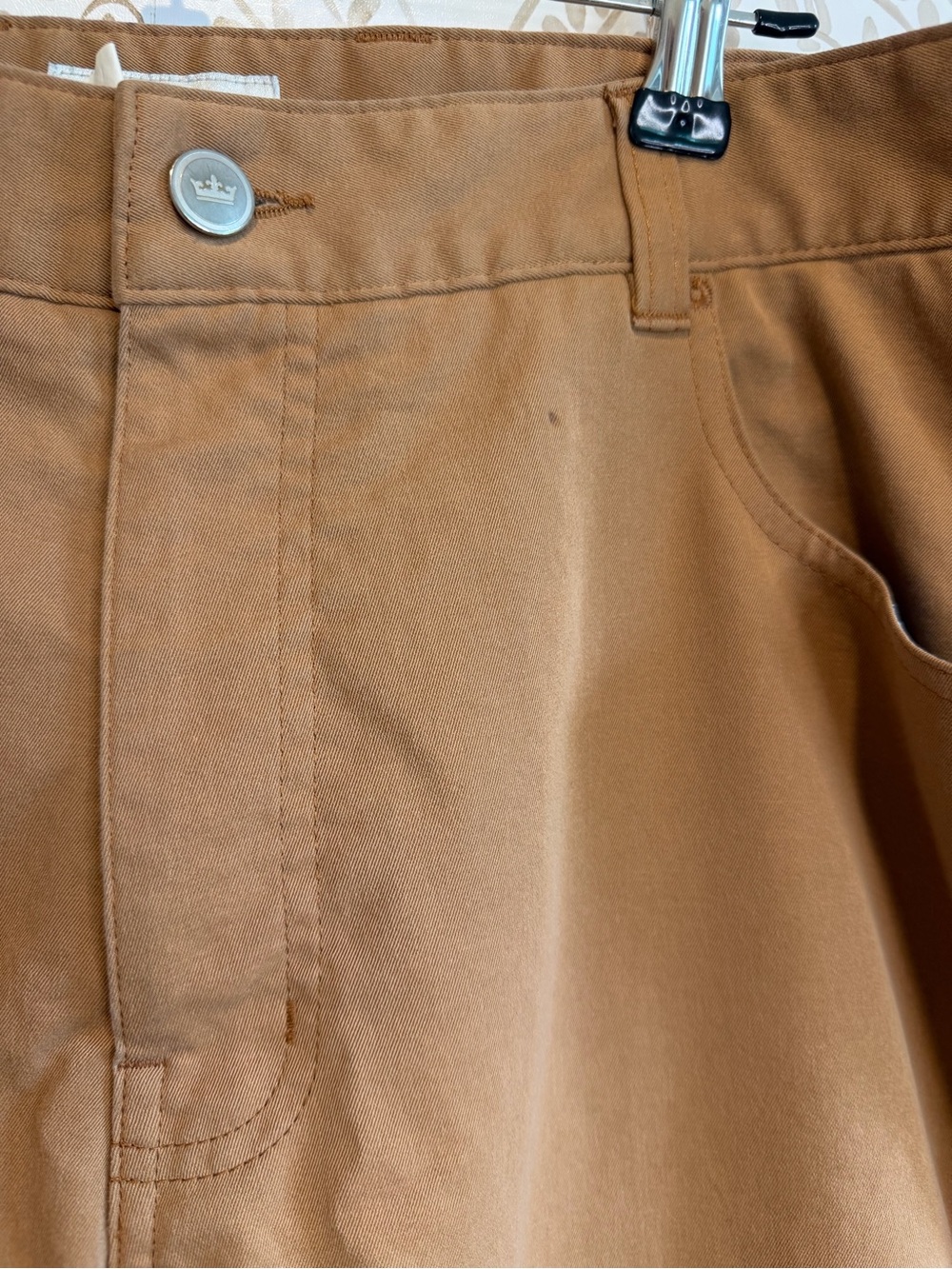 Peter Millar Dark Khaki Chino Pants size 38 - Picture 6 of 9